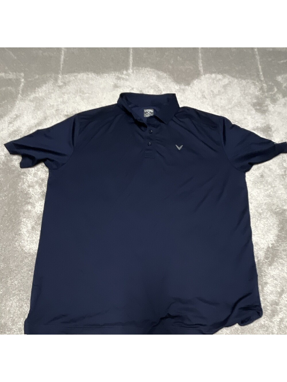Callaway Opti-Dri Men's Navy Blue Golf Polo Shirt XL Short Sleeve Polyester Logo